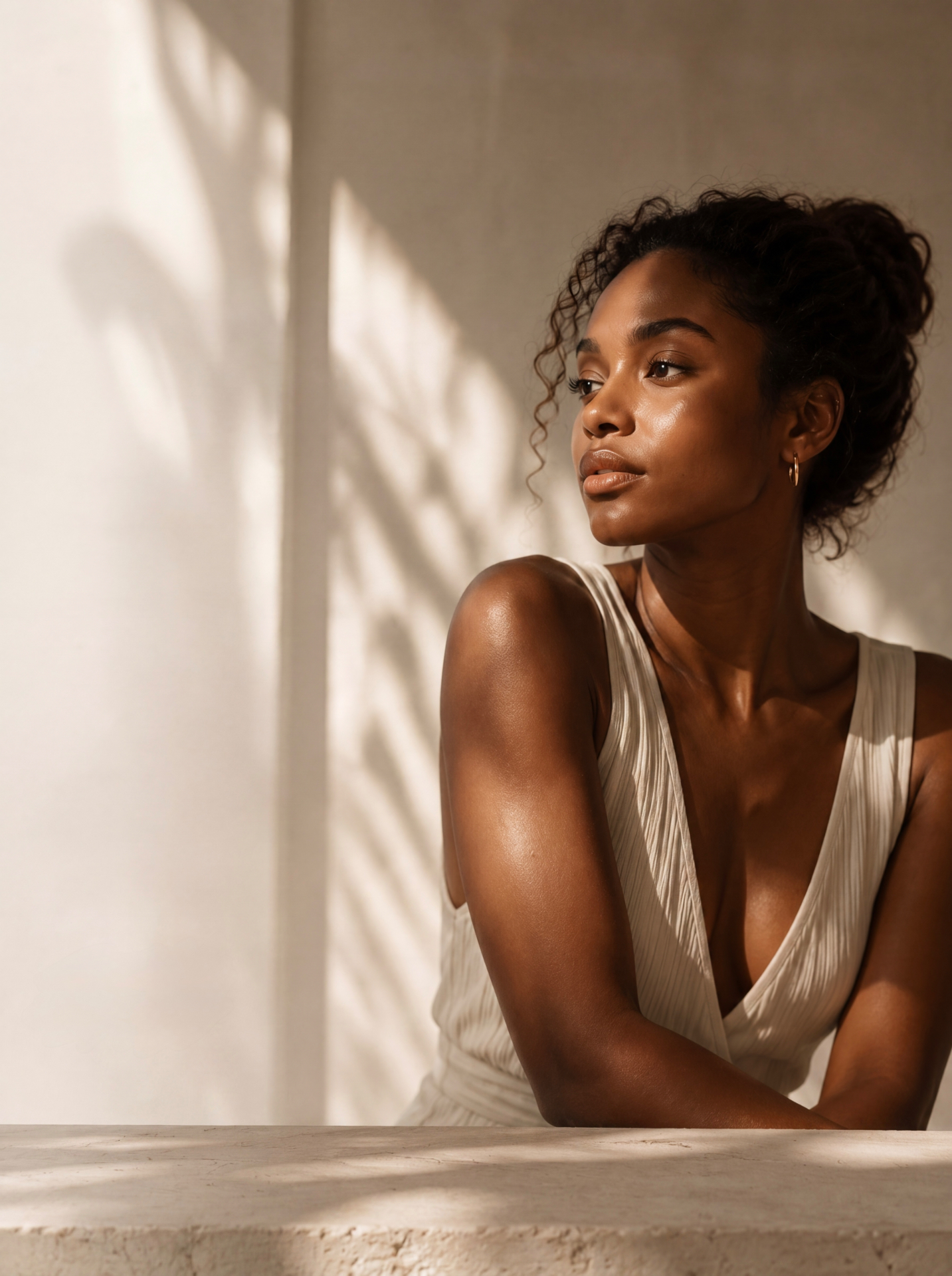 Editorial portrait — warm natural light